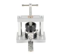 19 Pezzi Pressa per Orologi - Strumento Chiusura Orologi 15,5x10x6cm - Acciaio - Per Riparazione, Cambio Batteria, Chiusura Cassa - Kit per Orologiaio (Argento)
