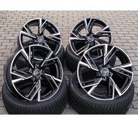 19 Pollici Cerchi RS5 per Audi Tt TTS Ttrs 8S 8J A6 4F 4G Avant Nero Lucidato