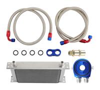 19 Riga Universale Radiatore Ad Olio Del Motore Kit Filtro Adaptor Kit Oil Lines