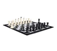 19" Set Large Foldable Board Board Games Set for Adults and Kids 2 Extra Queen Game Board Set with Storage Slots for Party Family Activities Chess