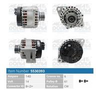 190 CV Alternatore per LANCIA Delta III 844 1.9 D Multijet KW 140 CV 190