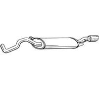 Silenziatore posteriore BOSAL 281-505