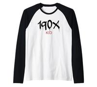 190 x Kid (1900 1901 1902 1903 1904 1905 1906 1907 1908 1909) Maglia con Maniche Raglan