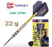 Target Darts Luke Littler Loadout Freccette Con Punta in Acciaio Swiss Point, Freccetta al 90% di Tungsteno, 22G| Set di Freccette Con Punta in Acciaio, Edizione Player Set di Freccette