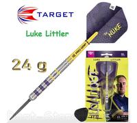 Target Darts Luke Littler Loadout Freccette con Punta in Acciaio Swiss Point, Freccetta al 90% di Tungsteno, 24G | Set di Freccette con Punta in Acciaio, Edizione Player Set di Freccette