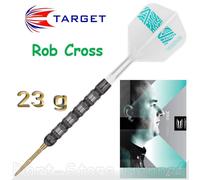 Target Darts Rob Cross 95K Steel Tip Swiss Point Darts, 95% Freccette in tungsteno con voli K-Flex, 23G | Freccette di Tensione, Set di Freccette K Flex Swiss Points Edizione per Giocatori