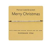 1905 MorseCode - Braccialetti dell'amicizia, regali ispiratori per migliori amici, donne, madre, figlia, zia, sorella, festa della mamma, compleanno, San Valentino, Natale, cronometro, orologio da