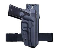 1911 Fondine OWB Kydex for Colt Commander 1911 .45 / 9mm / 4.25" / 4.5" / PT1911 Gun Holster, Trasportare la cintura esterna 1.5-2 Inch Belt Clip with Leggings - Commander 1911 Holster OWB