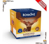 192 Capsule Caffè Borbone Superciock Cioccolato 100% Comp. Nescafè Dolce Gusto