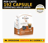 192 Capsule Pop Caffe E-Gusto Nocciolino Compatibili Dolce Gusto