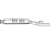 192 cv Silenziatore centrale per Mercedes Classe C W202 C 200 Kompressor 1998 cc