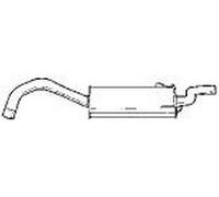 192 cv Silenziatore posteriore per Alfa 75 162 3.0 V6 2959 cc 141 KW 192 CV