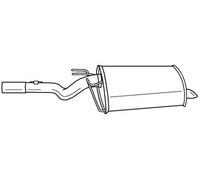 192 cv Silenziatore posteriore per BMW 5 Touring E39 525i 2494 cc 141 KW 192 CV