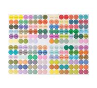 192 pz/foglio pratici adesivi di carta colorata etichette per bottiglie di olio essenziale adesivi coperchio