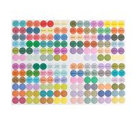 192 pz/foglio Pratici Adesivi di Carta Colorata Etichette per Bottiglie di Olio Essenziale di Vetro Tappo Coperchio Etichette Vuoto Cerchi Rotondi Autoadesivo etichetta olio essenziale adesivi