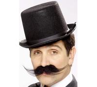 1920s Inspector Investigatore Nero Baffi Finti Inghilterra Antica Costume