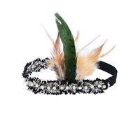 1920s perle piuma copricapo flapper fascia ruggente anni '20 copricapo accessorio per capelli accessori per capelli anni '20 accessori per le donne
