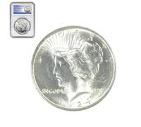 1924 Morgan Dollar with Dust Case
