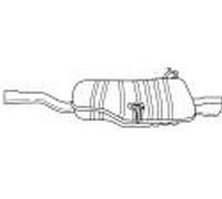193 cv Silenziatore posteriore per BMW 3 E46 328i 2793 cc 142 KW 193 CV