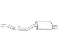 193 cv Silenziatore posteriore per BMW Z3 Coup E36 2.8i 2793 cc 142 KW 193 CV