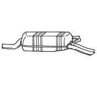 193 cv Silenziatore posteriore per Mercedes W124 E 280 2799 cc 142 KW 1
