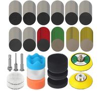 193 Pezzi Kit Rinnova Fari Auto,50mm Kit Lucidatura Fari Auto, Kit Lucidatura Fari Auto,Kit Pulizia Fari Auto, Per Levigare e Lucidare,Lucidatura Auto e Superfici