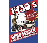 1930s Word Search Puzzle Book: Word Searches with Easy to Read Print about music, social trends, people and More |6X9 inches, 110 pages| 50+ Puzzles ... Gift for Vacations, Holidays and Free Times