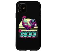 1933 Anno del Gallo Anni 80 Retro Vaporwave Zodiaco Cinese Custodia per iPhone 11