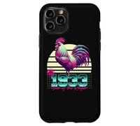 1933 Anno del Gallo Anni 80 Retro Vaporwave Zodiaco Cinese Custodia per iPhone 11 Pro