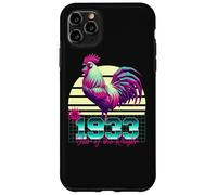 1933 Anno del Gallo Anni 80 Retro Vaporwave Zodiaco Cinese Custodia per iPhone 11 Pro Max