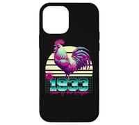1933 Anno del Gallo Anni 80 Retro Vaporwave Zodiaco Cinese Custodia per iPhone 12 mini