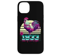 1933 Anno del Gallo Anni 80 Retro Vaporwave Zodiaco Cinese Custodia per iPhone 14 Plus