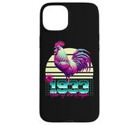 1933 Anno del Gallo Anni 80 Retro Vaporwave Zodiaco Cinese Custodia per iPhone 15 Plus