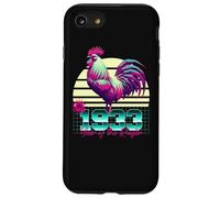 1933 Anno del Gallo Anni 80 Retro Vaporwave Zodiaco Cinese Custodia per iPhone SE (2020) / 7 / 8
