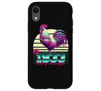 1933 Anno del Gallo Anni 80 Retro Vaporwave Zodiaco Cinese Custodia per iPhone XR