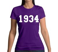 1934 Stile College - T-Shirt - 89th Regalo Compleanno 89 Idee
