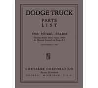 1935 Dodge Camion Parti Libro Pickup Pannello Suburban e Big Master Catalogo
