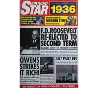 1936 Birthday Gifts - 1936 DVD Film and 1936 Birthday Star Card