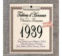 1939-Tableau d'honneur De La Chanson Française