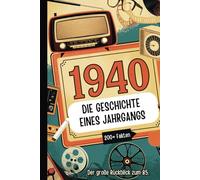 1940 - Die Geschichte eines Jahrgangs: Das perfekte Geschenk mit spannenden Fakten und historischen Ereignissen von 1940 bis in die 90er Jahre