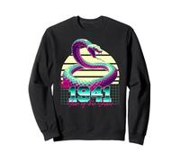 1941 Anno del Serpente Anni 80 Retro Vaporwave Zodiaco Cinese Felpa