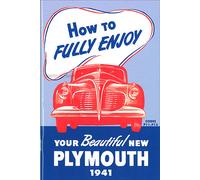 1941 Plymouth Proprietari Manuale P11 P12 Standard E Deluxe Utente Guida Libro