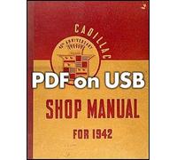 1942-1946-1947 Cadillac Pdf USB Negozio Manuali Flash Drive Riparazione Servizio