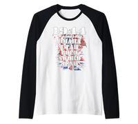1944 6.6 Spiagge dello sbarco in Normandia Grazie per i Nostri Eroi Maglia con Maniche Raglan