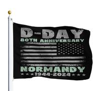 1944 D Day 2024 80Th Anniversary Bandiera Pirata 90X150Cm Stagionale Decorative Bandiera Vacanza Banner Per Spiaggia Camera Da Letto Casa
