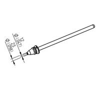 Kurtz ERSA 0742ED1225H dissaldante per x-tool Vario 2.5 mm Hochv ore Innt diametro interno 1.2 mm (1)