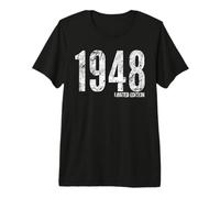 1948 Edizione Limitata Retro Grunge Distressed Compleanno Maglietta Premium