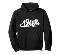 1948 Ratto - Anno Zodiacale Cinese Personalizzato Word Art Felpa con Cappuccio