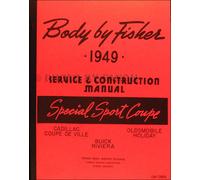 1949 Corpo Manuale Cadillac Coupe De Ville Buick Riviera Deville Fisher Servizio