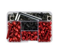 195 Pezzi Bulloni Carenatura Viti Di Fissaggio Per Suzuki Gsxs Gsx S750 S1000 Gsx-s Bandit Drz Ltz Burgman 650 400 Drz400(Red)